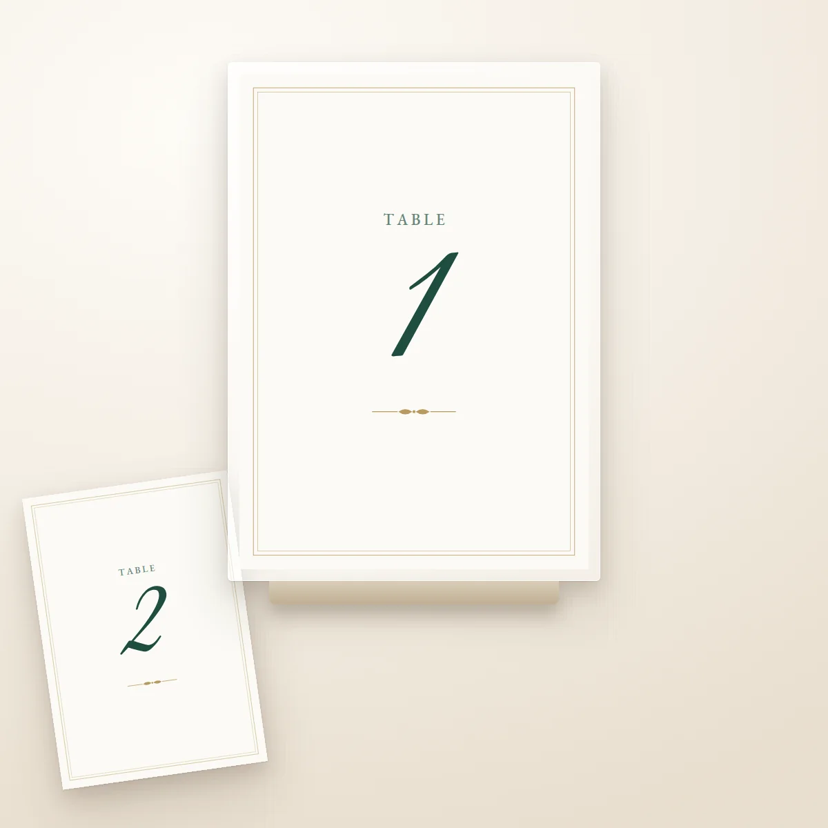 Table numbers from the seatings print pack