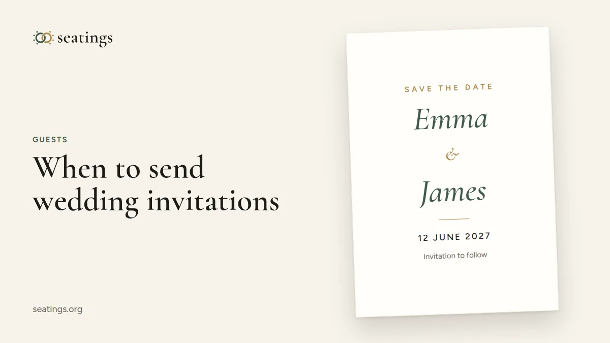 When to Send Wedding Invitations, Save the Dates and RSVPs